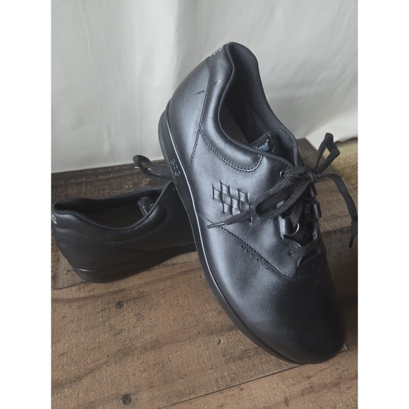 SAS Free Time Shoes Black Leather Made In USA. Womens Sz 11 W - Picture 4 of 8